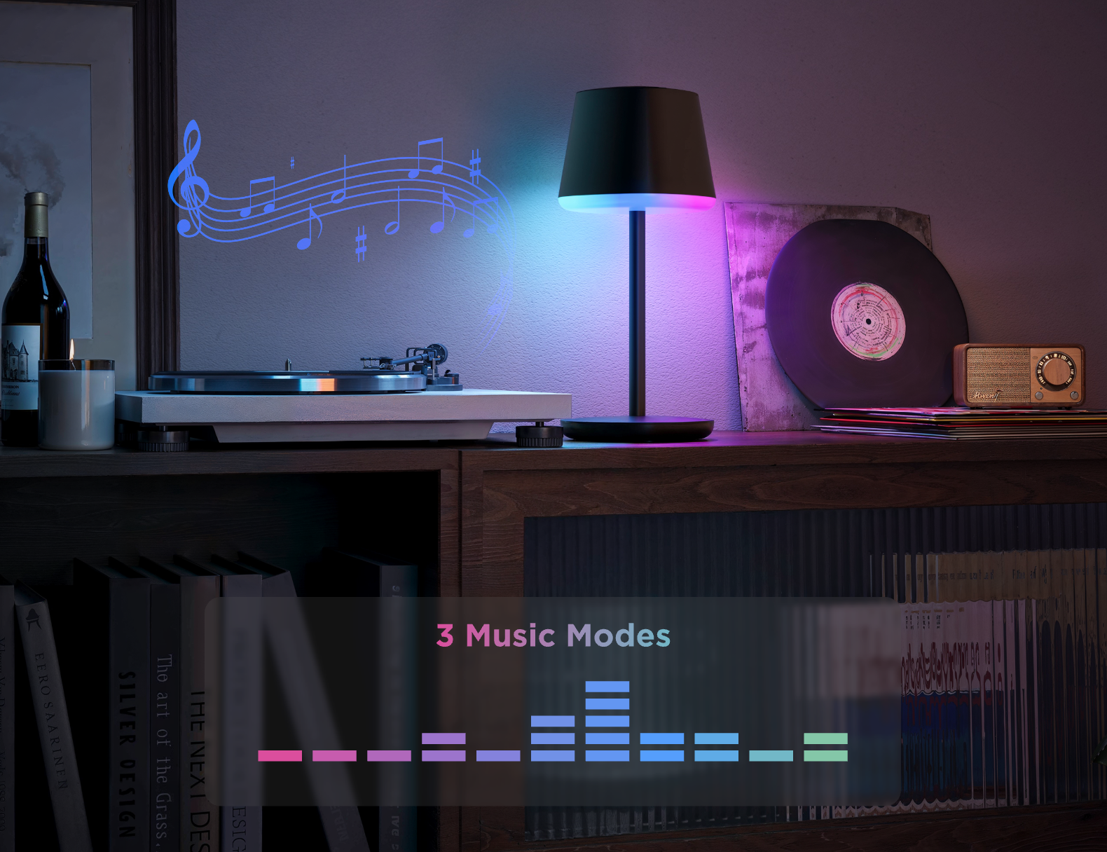 Espectáculo de luces sincronizado con la música