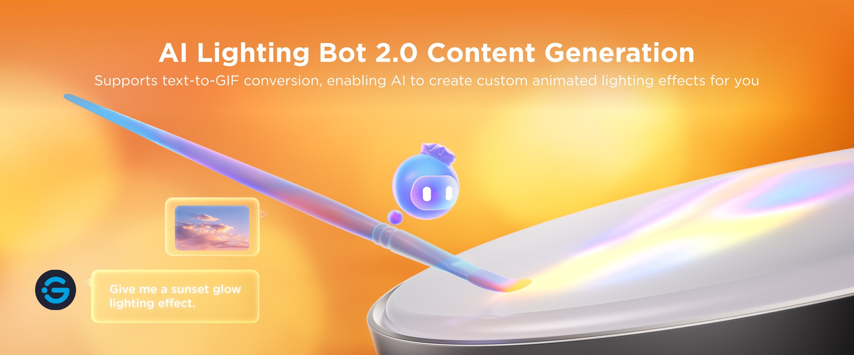 Generación de contenido con AI Lighting Bot 2.0