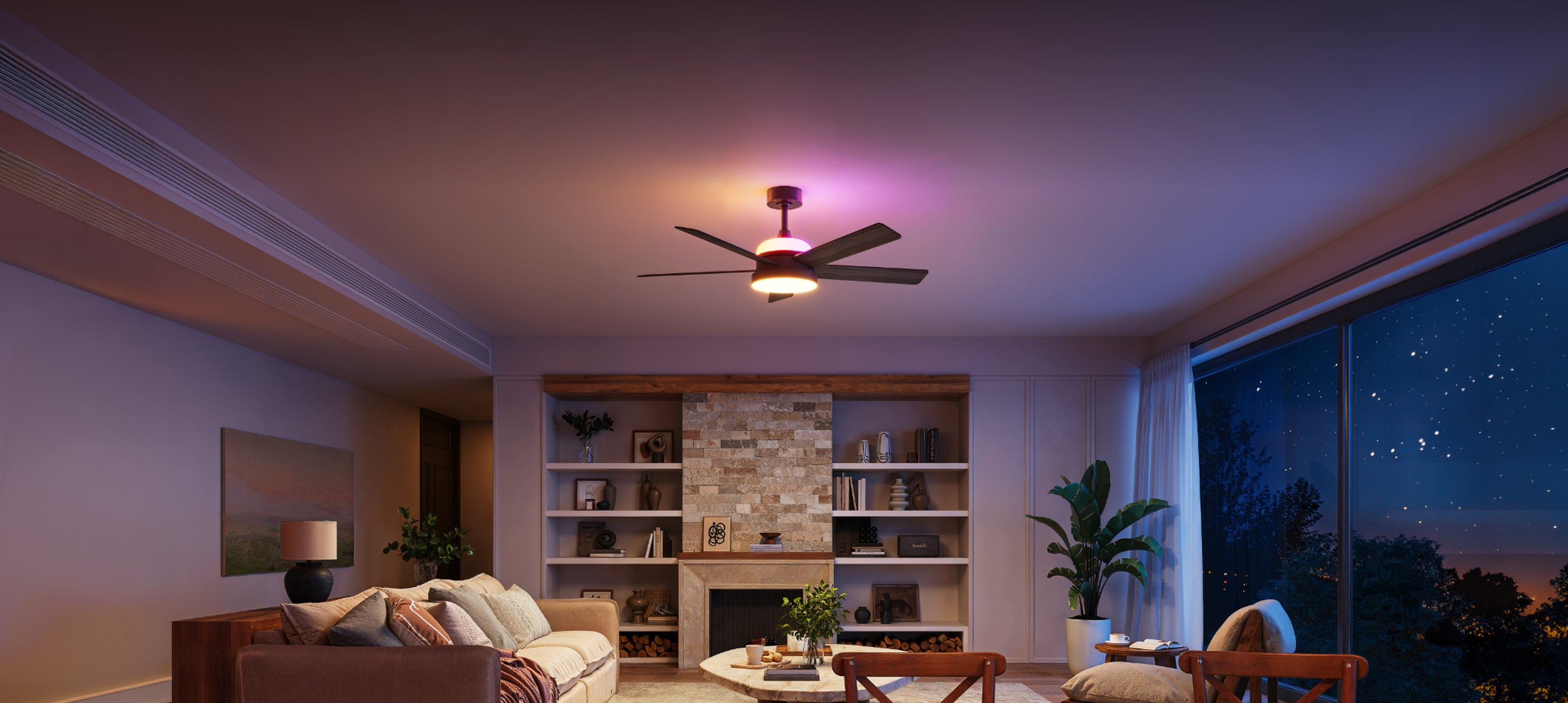 Govee Ventilador de techo de 52 pulgadas con iluminación