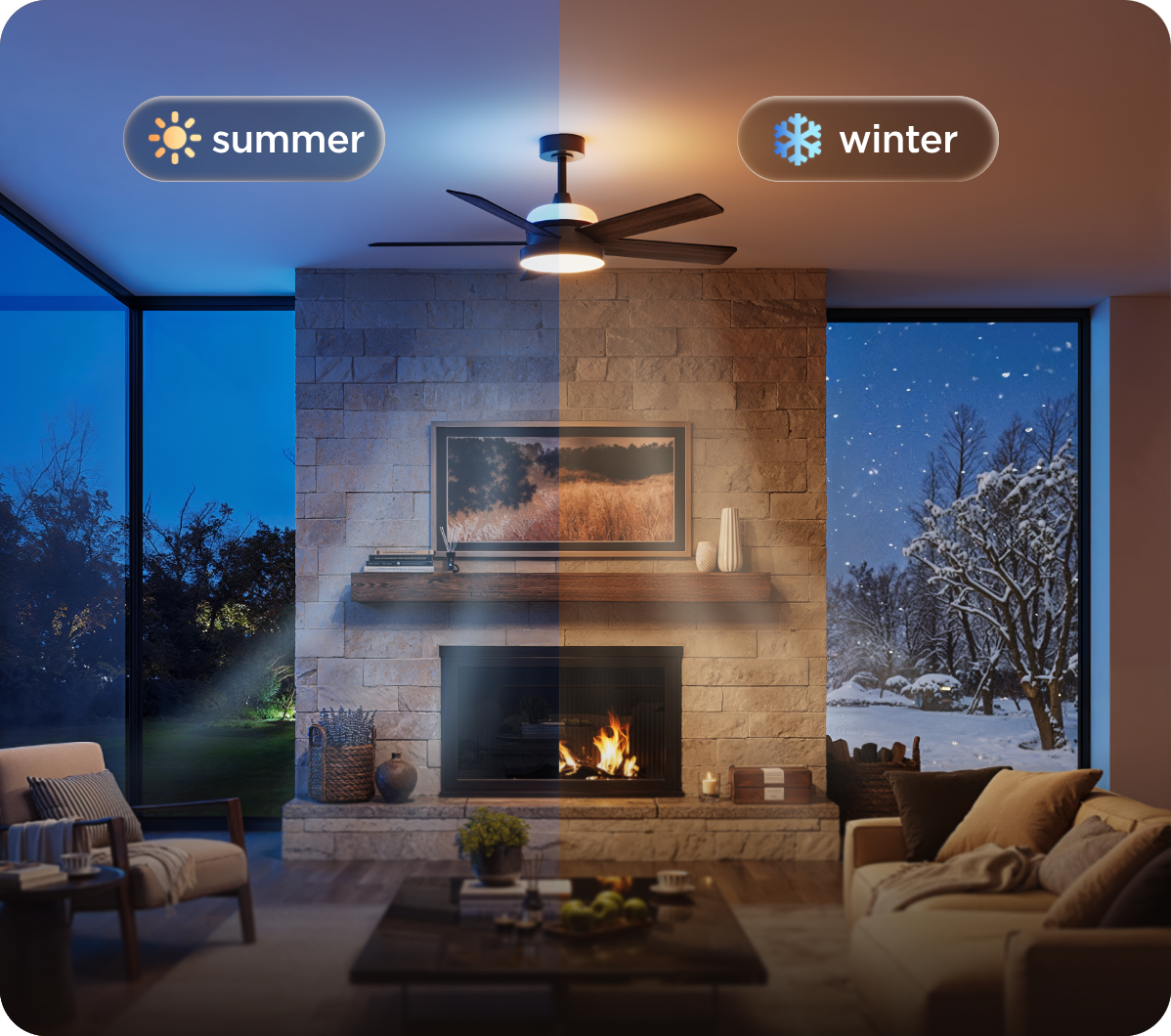 Uso dual para verano e invierno