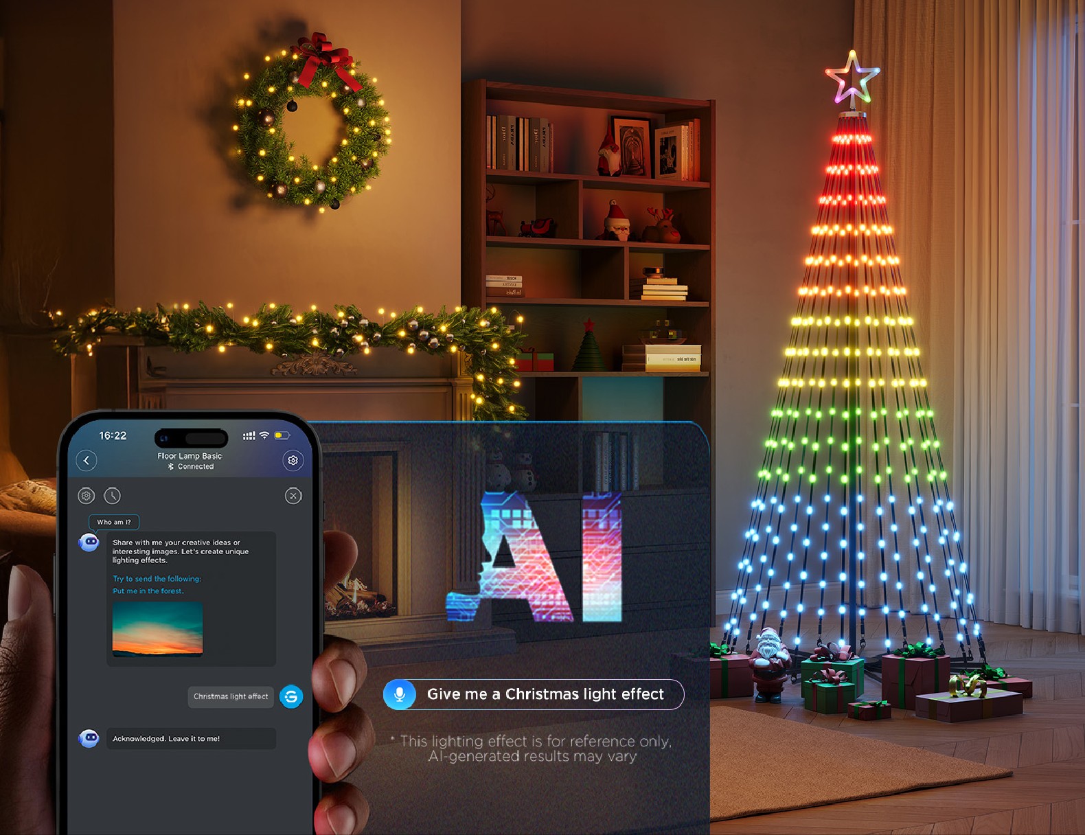 Luces navideñas impulsadas por IA