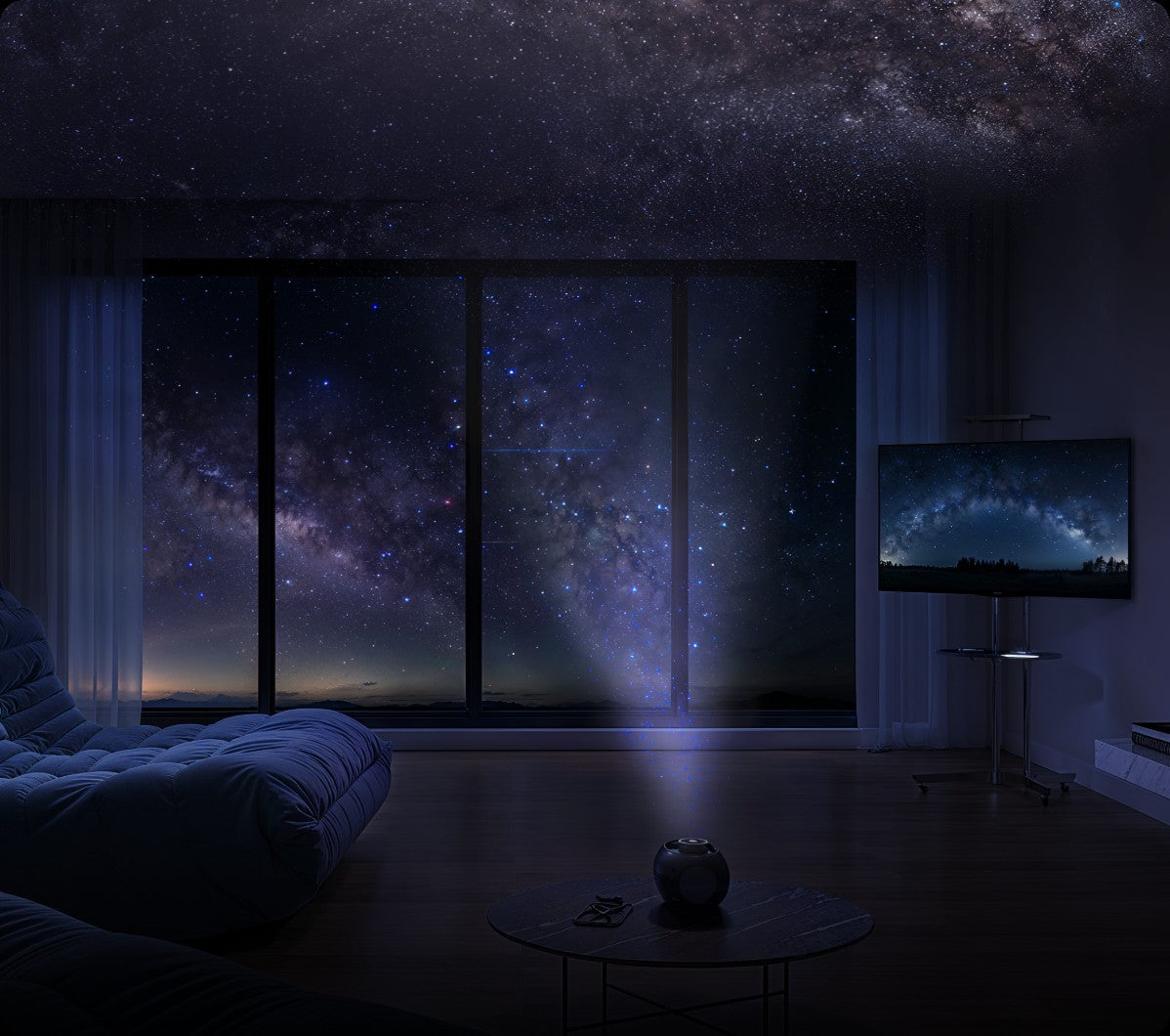 Cielo estrellado de gran ángulo