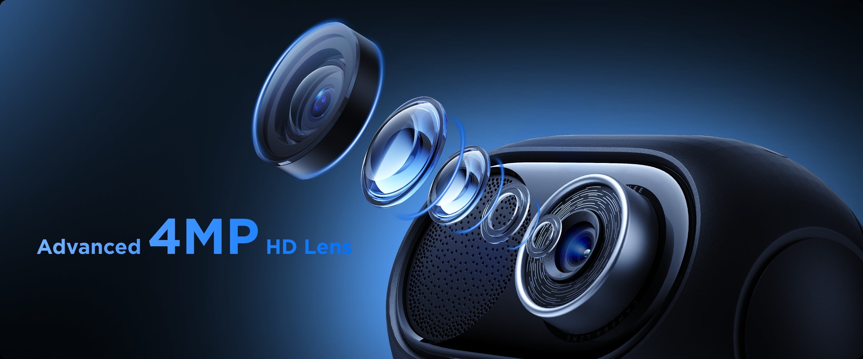 Lente de vidrio ultra HD de 4 MP 
