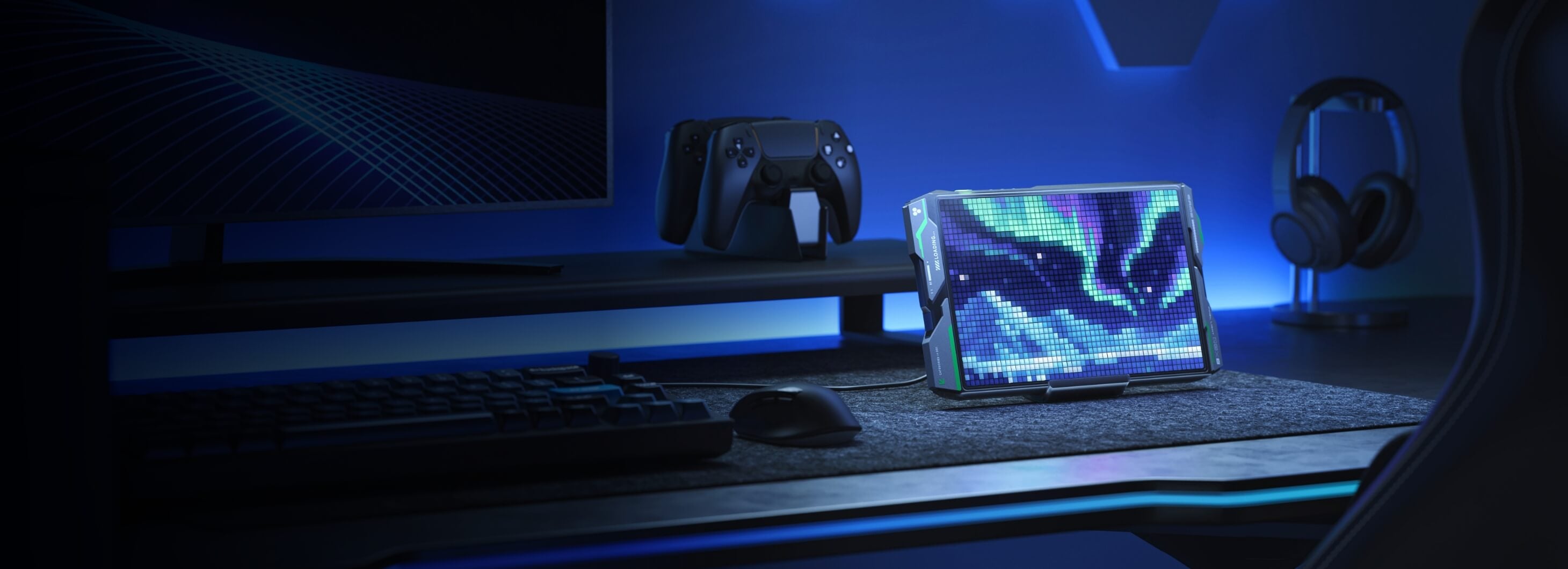 Configuración para escritorio y sala de juegos