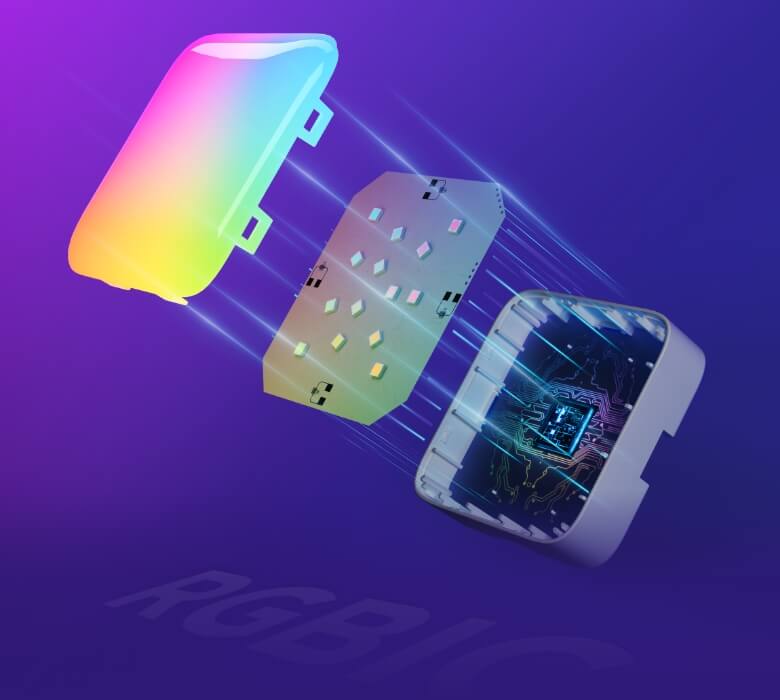 Paneles LED de pared RGBIC