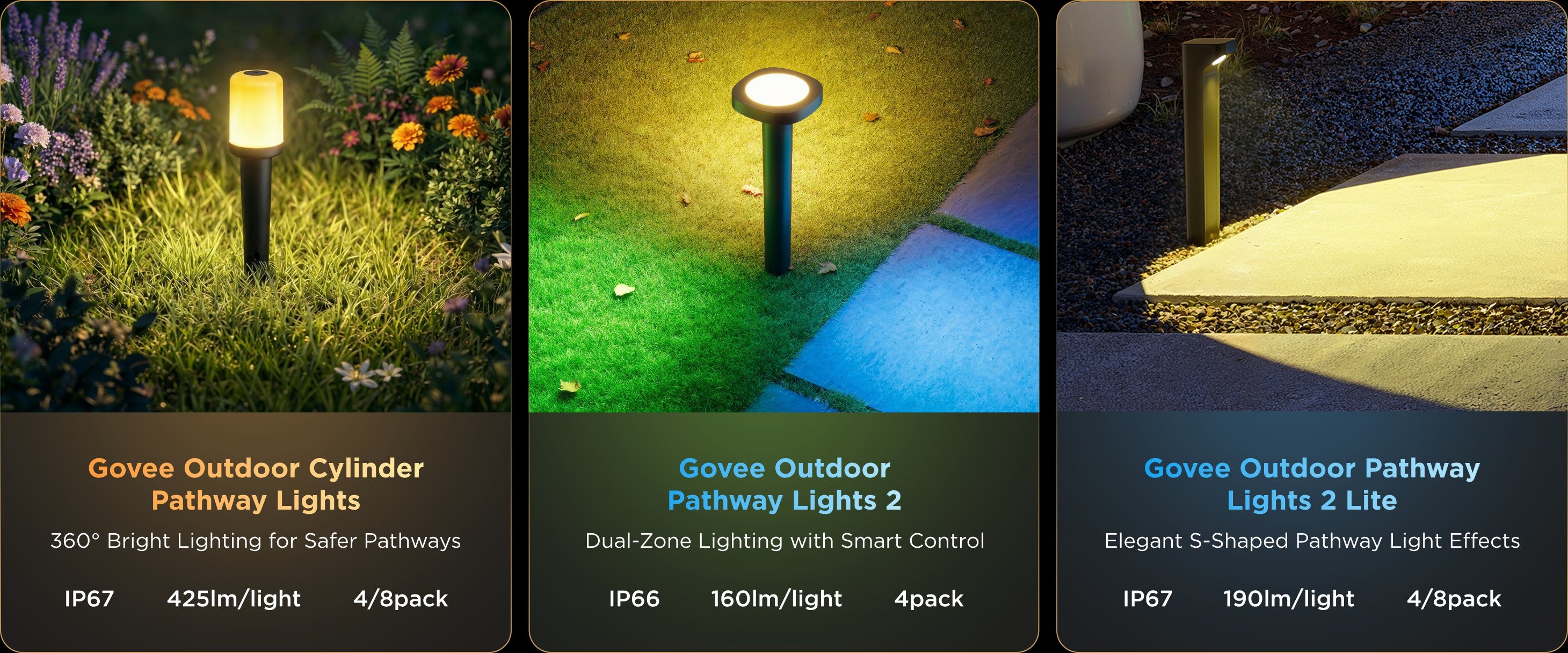 Explora nuestra colección de luces para sendero