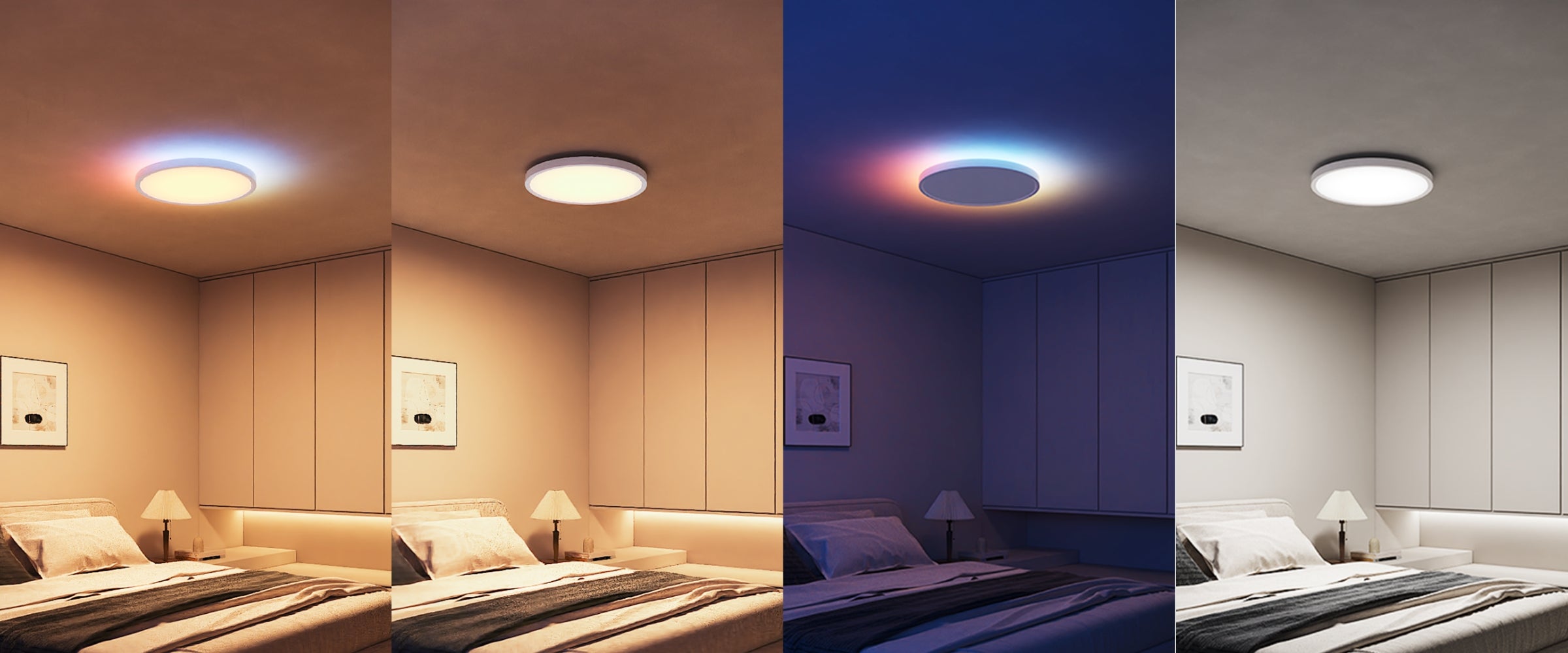 Varias combinaciones de iluminación
