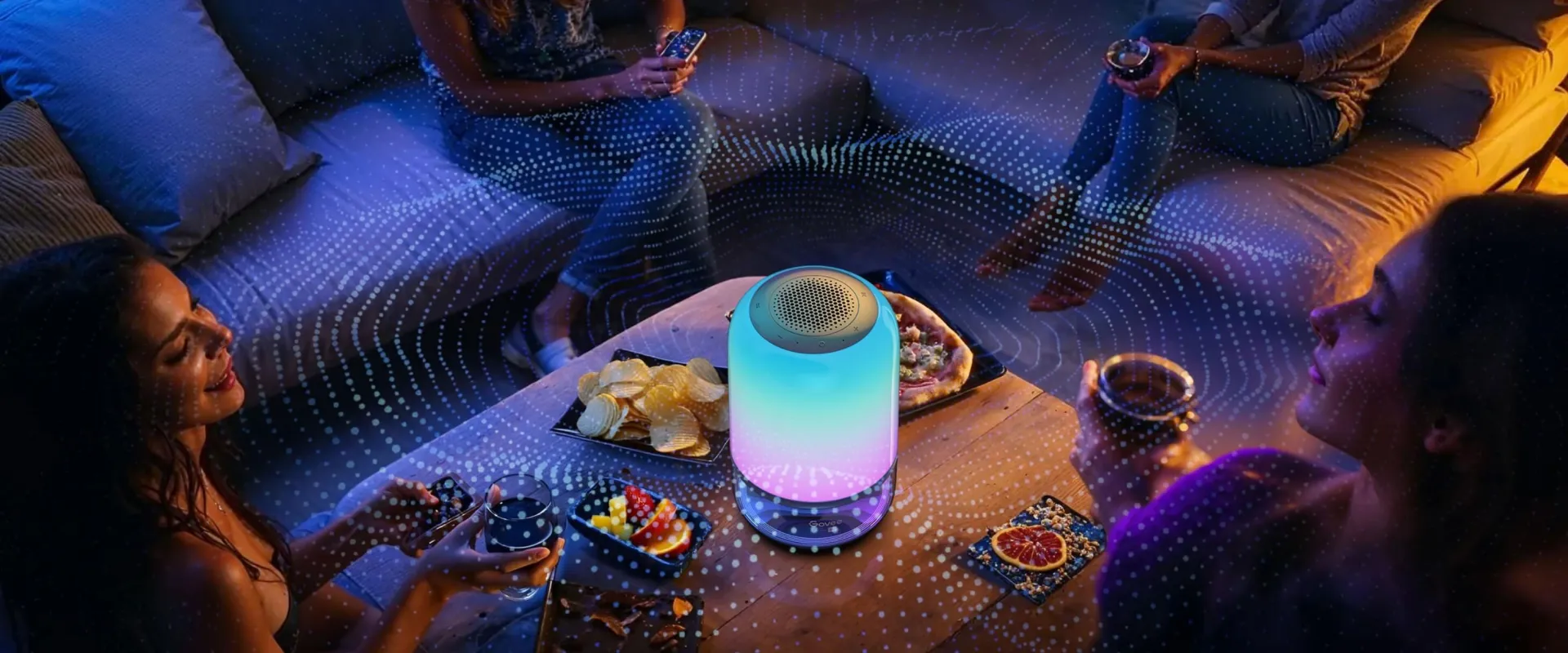 Sonido de 360° con emisión hacia arriba