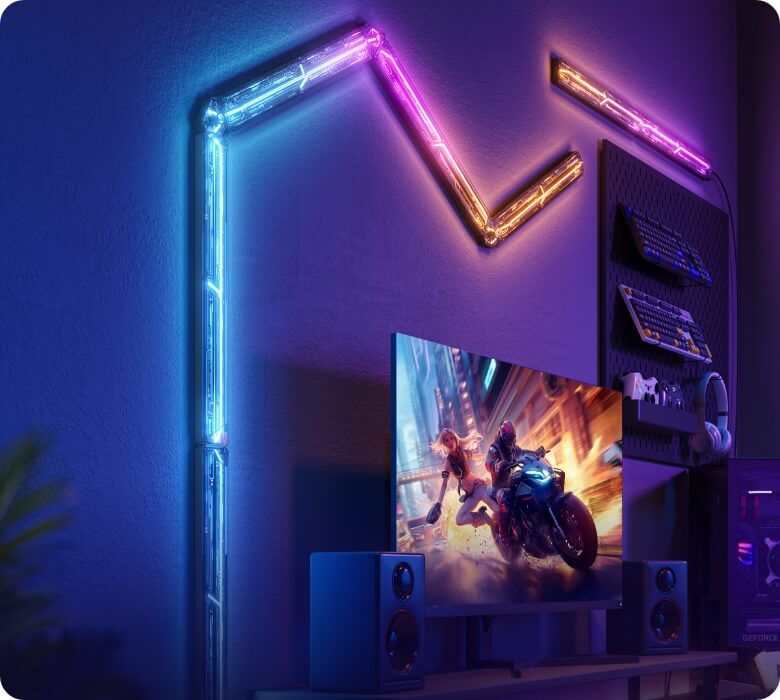 Panel frontal futurista para una iluminación envolvente